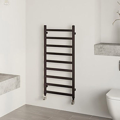 Terma Simple Vertical Straight Towel Rail Terma Finish: Beige, Size: 108cm H x 50cm W x 72cm D  - Size: 114 cm H x 50 cm W x 12 cm D Terma Simple Vertical Straight Towel Rail Terma Finish: Beige, Size: 108cm H x 50cm W x 72cm D  - Size: 114 cm H x 50 cm W x 12 cm D