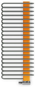 Terma Michelle Vertical Designer Towel Rail Terma Finish: Orange, Size: 120cm H x 50cm W x 12.6cm D  - Size: 1800cm H X 590cm W X 96cm D Terma Michelle Vertical Designer Towel Rail Terma Finish: Orange, Size: 120cm H x 50cm W x 12.6cm D  - Size: 1800cm H X 590cm W X 96cm D