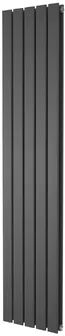 Belfry Heating Lourdes Vertical Flat Panel Radiators Belfry Heating Radiator Colour: Grey  - Size: 70cm H X 100cm W X 49cm D Belfry Heating Lourdes Vertical Flat Panel Radiators Belfry Heating Radiator Colour: Grey  - Size: 70cm H X 100cm W X 49cm D