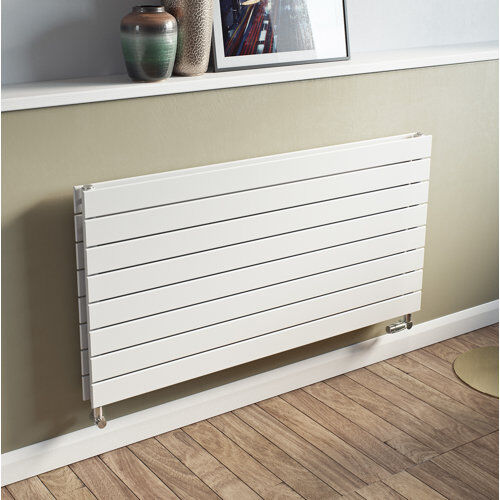 Belfry Heating Andrew Horizontal Flat Panel Radiator Belfry Heating Radiator Colour: White, Size: 44.5cm H x 150cm W x 8.6cm D  - Size: 44.5cm H x 150cm W x 8.6cm D Belfry Heating Andrew Horizontal Flat Panel Radiator Belfry Heating Radiator Colour: White, Size: 44.5cm H x 150cm W x 8.6cm D  - Size: 44.5cm H x 150cm W x 8.6cm D