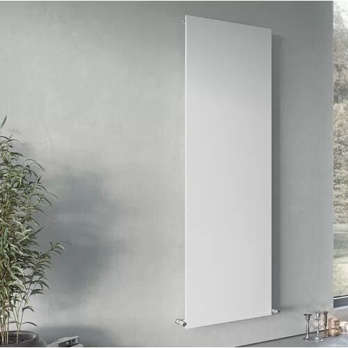 Belfry Heating Andrew Vertical Flat Panel Radiator Belfry Heating Radiator Colour: White, Size: 180cm H x 60cm W x 7.4cm D  - Size: 59.5cm H x 150cm W x 8.6cm D