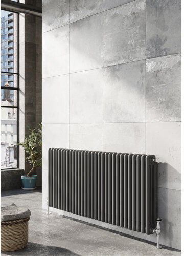 Belfry Bathroom Jenny Horizontal Traditional Colosseum Radiator Belfry Bathroom Radiator Colour: Anthracite, Size: 600mm H x 1010mm W x 130mm D  - Size: 600mm H x 1010mm W x 70mm D Belfry Bathroom Jenny Horizontal Traditional Colosseum Radiator Belfry Bathroom Radiator Colour: Anthracite, Size: 600mm H x 1010mm W x 130mm D  - Size: 600mm H x 1010mm W x 70mm D