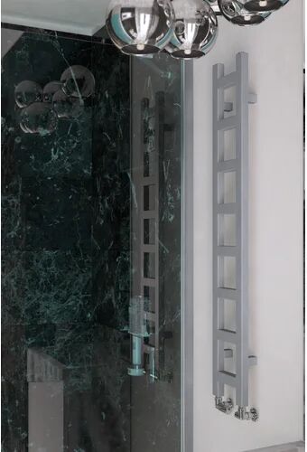 Terma Easy Vertical Designer Towel Rail Terma Size: 128 cm H x 20 cm W x 7.2 cm D  - Size: 1900cm H X 380cm W X 82cm D Terma Easy Vertical Designer Towel Rail Terma Size: 128 cm H x 20 cm W x 7.2 cm D  - Size: 1900cm H X 380cm W X 82cm D