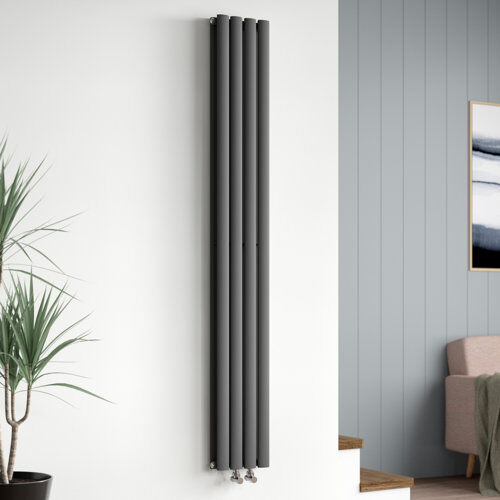 Hudson Reed Revive Vertical Oval Panel Radiator Hudson Reed  - Size: 180cm H X 49cm W Hudson Reed Revive Vertical Oval Panel Radiator Hudson Reed  - Size: 180cm H X 49cm W
