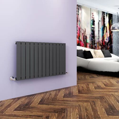 Belfry Heating Sydnee Horizontal Flat Panel Radiator Belfry Heating  - Size: 110cm H X 13cm W X 94cm D Belfry Heating Sydnee Horizontal Flat Panel Radiator Belfry Heating  - Size: 110cm H X 13cm W X 94cm D