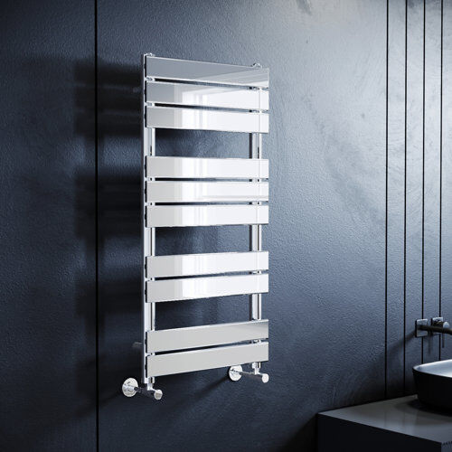 Belfry Bathroom Penstemon Vertical Flat Panel Towel Rail Belfry Bathroom Size: 1000mm H x 500mm W x 68mm D  - Size: Belfry Bathroom Penstemon Vertical Flat Panel Towel Rail Belfry Bathroom Size: 1000mm H x 500mm W x 68mm D  - Size: