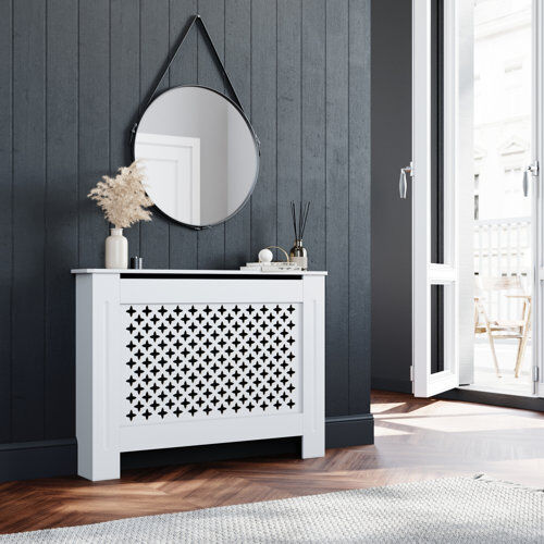 Belfry Bathroom Rialto Radiator Cover Belfry Bathroom  - Size: 66.04cm H x 66.04cm W x 1.91cm D Belfry Bathroom Rialto Radiator Cover Belfry Bathroom  - Size: 66.04cm H x 66.04cm W x 1.91cm D