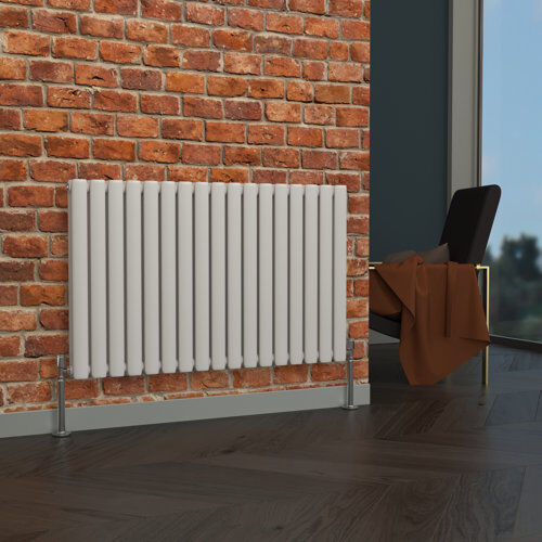 Belfry Heating Alyssa Horizontal Oval Panel Radiator Belfry Heating Radiator Colour: White, Size: 63 x 165cm  - Size: 63 x 118cm Belfry Heating Alyssa Horizontal Oval Panel Radiator Belfry Heating Radiator Colour: White, Size: 63 x 165cm  - Size: 63 x 118cm