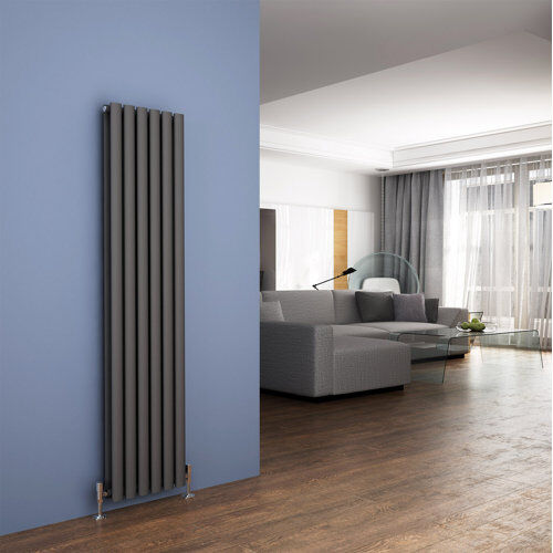 Belfry Heating Liberty Vertical Oval Panel Radiator Belfry Heating  - Size: 25cm H x 40cm W x 40cm D Belfry Heating Liberty Vertical Oval Panel Radiator Belfry Heating  - Size: 25cm H x 40cm W x 40cm D