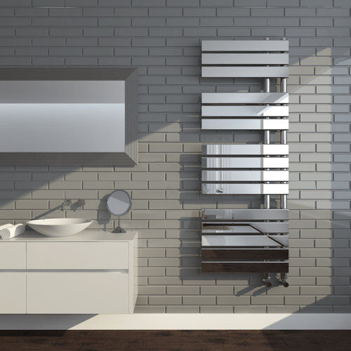 Belfry Heating Christa Vertical Flat Panel Towl Rail Belfry Heating  - Size: 22cm H x 90cm W x 70cm D Belfry Heating Christa Vertical Flat Panel Towl Rail Belfry Heating  - Size: 22cm H x 90cm W x 70cm D