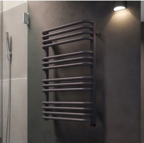 Terma Alex Vertical Curved Towel Rail Terma  - Size: 575cm H X 800cm W X 101cm D