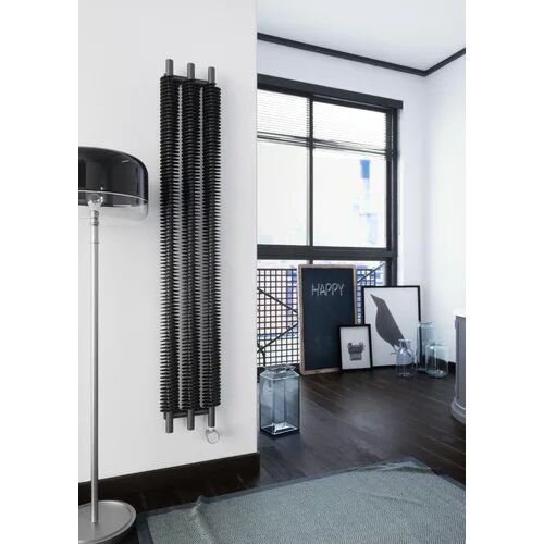 Terma Ribbon Vertical Designer Radiator Terma Radiator Colour: Grey  - Size: 1244cm H X 465cm W X 78cm D