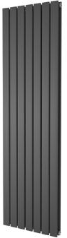Belfry Heating Lourdes Vertical Flat Panel Radiators Belfry Heating Radiator Colour: Grey  - Size: 160cm H X 50cm W X 5cm D Belfry Heating Lourdes Vertical Flat Panel Radiators Belfry Heating Radiator Colour: Grey  - Size: 160cm H X 50cm W X 5cm D