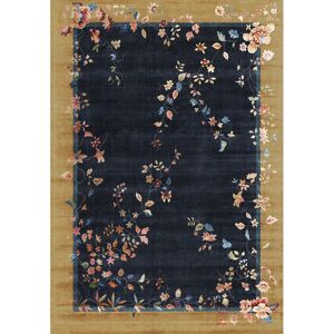 Mistana Amini Flatweave Gold/Dark Navy Area Rug navy/yellow 120.0 W x 2.0 D cm