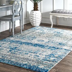 Mistana Nowayton Power Loom Vintage Blue/Pale Gray Rug blue/gray 201.0 W x 1.0 D cm