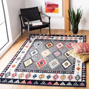 Mistana Tejal Looped/Hooked Grey/Navy/White Rug blue/gray/white 120.0 W x 1.1 D cm