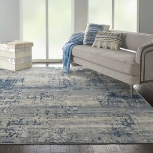 Mistana Giorgi Ivory/Blue Rug blue/white 120.0 W x 0.8 D cm