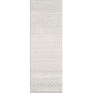 Mistana Narine Reid Grey Area Rug gray/white 78.0 W x 0.65 D cm