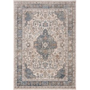 Mistana Penncross Looped/Hooked Beige/Grey Rug gray 160.0 W x 0.9 D cm