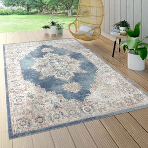 Mistana Uguna Constant Balcony Terrace with Oriental Look Power Loom Blue/Beige/Pink Indoor/Outdoor Rug blue/pink 140.0 W x 0.4 D cm