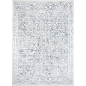 Mistana Copenhaver Power Loom Grey/Cream Area Rug black/gray/white 160.0 W x 0.75 D cm