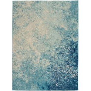 Mistana Geomar Passion Navy Light Blue Area Rug blue 160.0 W x 0.5 D cm