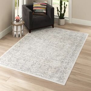 Mistana Copenhaver Power Loom Off-White/Medium Gray/Charcoal Rug black/gray/white 160.0 W x 0.8 D cm