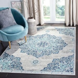 Mistana Norell Light Blue/Grey Rug blue/gray 160.0 W x 0.8 D cm