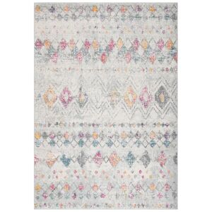 Mistana Desma Looped/Hooked Grey Rug white 90.0 W x 0.9 D cm