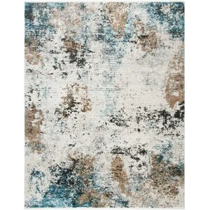 Mistana Brockhausen Hooked Ivory Rug blue/brown/white 182.0 W x 0.88 D cm