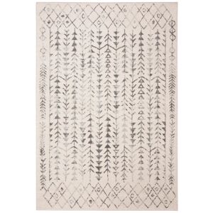 Mistana Braffe Hooked Ivory/Grey Rug white 90.0 W x 0.99 D cm