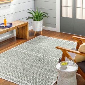 Natur Pur Marcus Indoor & Outdoor Boho Olive Green Beige Rug Ivory;DarkGreen;GrassGreen;Seafoam Rectangle 200 x 275cm