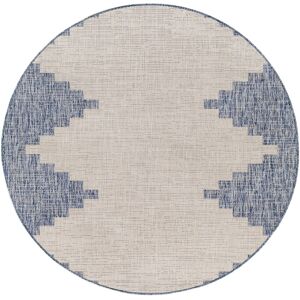 Natur Pur Marion Indoor & Outdoor Boho Denim Rug Blue;Navy;Gray;Oatmeal;OffWhite;PaleBlue;Taupe Round 160cm