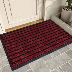 17 Stories Non-Slip Rubber Door Mat For Indoor/Outdoor Use – Durable Entryway, Hallway, Kitchen & Bedroom Floor Mat Burgundy 80cm W x 300cm L