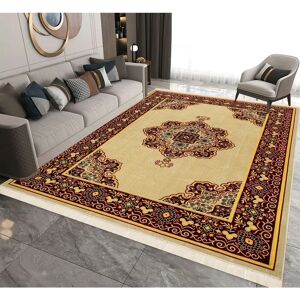 Marlow Home Co. Arelis Flatweave Beige/Brown Rug brown 160.0 H x 100.0 W x 1.0 D cm