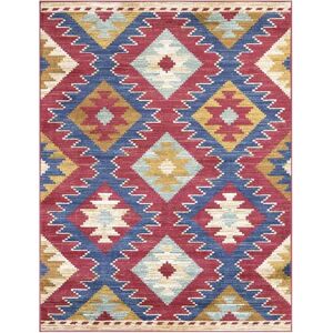 Natur Pur Woolley Red/Yellow/Blue Indoor/Outdoor Use Rug blue/red/white/yellow 110.0 H x 60.0 W x 1.2 D cm