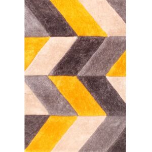 Corrigan Studio Kalamazoo Tufted Ochre Rug brown/yellow 60.0 W x 3.0 D cm