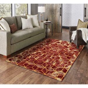 Corrigan Studio Drolet Gold/Red Rug red/yellow 160.0 H x 100.0 W x 1.0 D cm