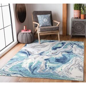 Ivy Bronx Luxury Modern Living Room Rugs Beautiful Stylish Design Area Rugs Hallway Runner Rugs Multi white 150.0 H x 80.0 W x 2.0 D cm