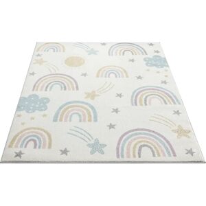 Isabelle & Max Power Loom Cream Rug 100.0 H x 60.0 W x 2.0 D cm