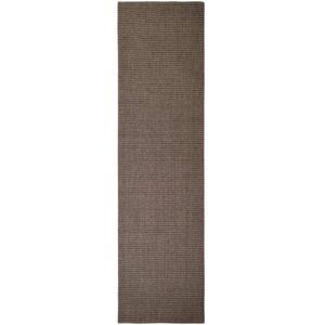 House of Hampton Kistler 100% Sisal Brown Rug brown/white 300.0 H x 80.0 W cm