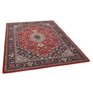 Royal Persian Wool Red Rug, Theko Classic 250 x 300cm Rectangular 423951 blue/red/white 350.0 H x 250.0 W x 1.0 D cm
