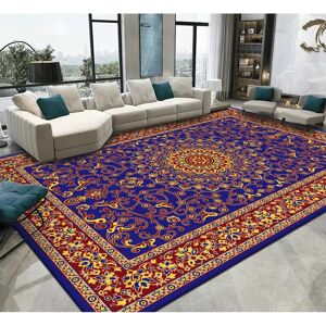 Rosalind Wheeler Chanielle Flatweave Blue/Red Rug blue/red 160.0 H x 100.0 W x 1.0 D cm