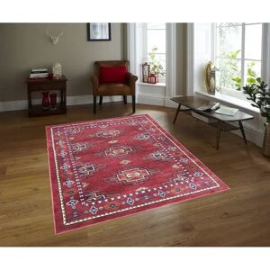 Latitude Vive Asare Flatweave Beige/Red Rug red 110.0 H x 60.0 W x 2.0 D cm