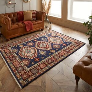 Three Posts Mapletown Tufted Cream/Red/Blue Rug white 150.0 H x 80.0 W x 0.8 D cm