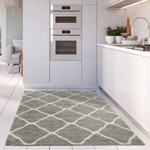 THE RUGS Myshaggy Rugs Moroccan Design in Grey   385 GI gray 170.0 H x 120.0 W x 1.18 D cm