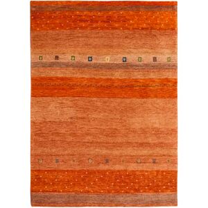 Latitude Vive Chipps Hand-Knotted Wool Orange Rug orange/white 250.0 W x 1.5 D cm