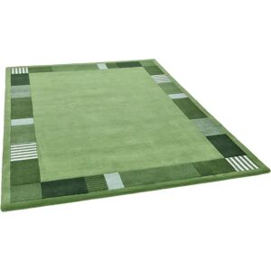 Theko Royal Nepali Hand Tufted Wool Green Rug green/white 350.0 H x 250.0 W x 1.0 D cm