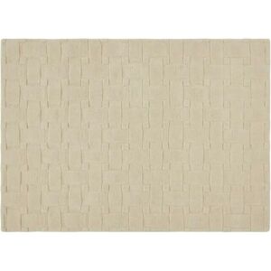 Origins Handmade 100% Wool Ivory Rug white 150.0 H x 80.0 W x 2.5 D cm