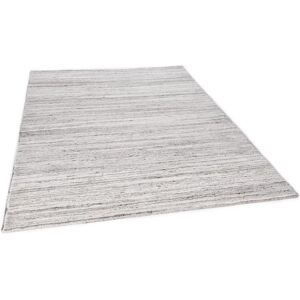 Theko Royal Berber Wool Grey Rug gray/white 390.0 H x 160.0 W x 1.5 D cm